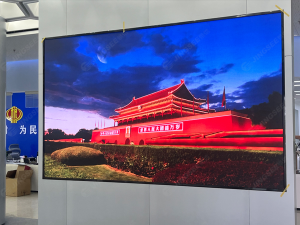 河北保定蠡县政务中心P1.86 LED显示屏+P1.86 LED软模组+P10透明屏
